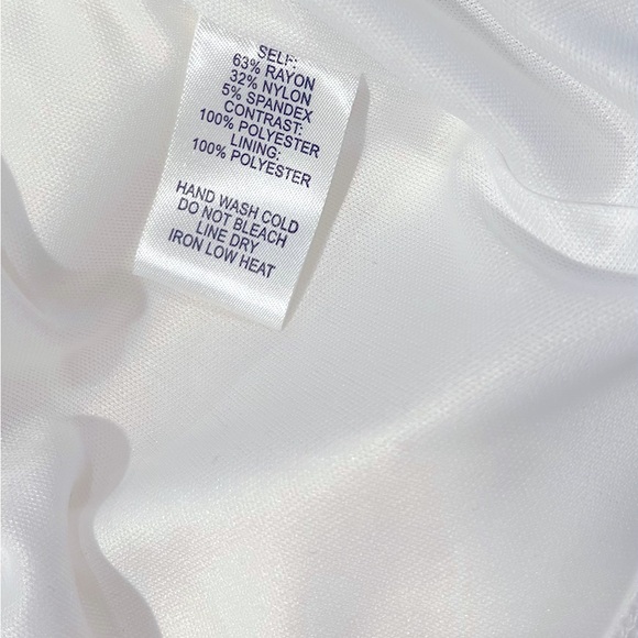 WHITE MIDI OFF THE SHOULDER DRESS WITH CHIFFON FLUTTER SLEEVES - Picture 9 of 9